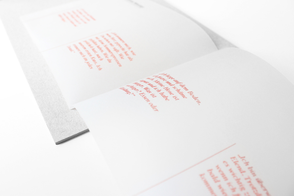 — Appendix with lost monologues on hardcover, folded out
